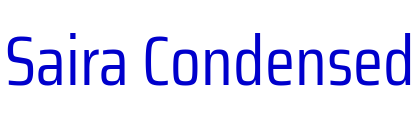 Saira Condensed шрифт